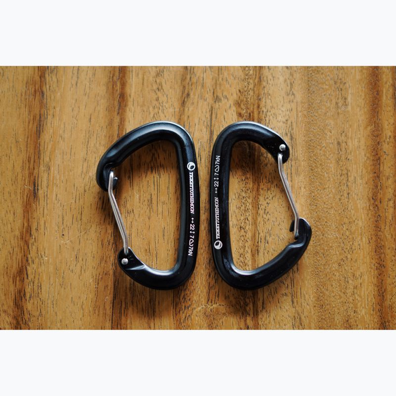 Ticket To The Moon carabiners AL-7075 2 pcs. black TMBINER22 4