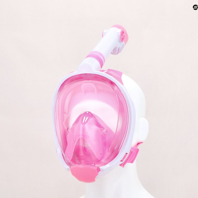 Children's full face mask for snorkelling AQUASTIC pink SMK-01R 12