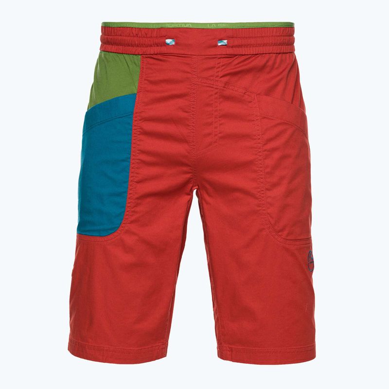 Men's La Sportiva Bleauser climbing shorts red N62313718