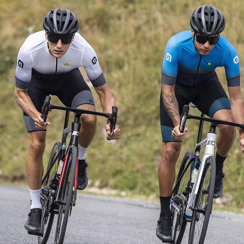 Men's Alé Gradient cycling jersey black and white L22144400 5