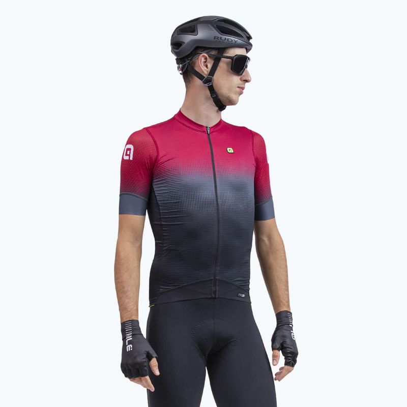 Men's Alé Gradient cycling jersey black/red L22144426