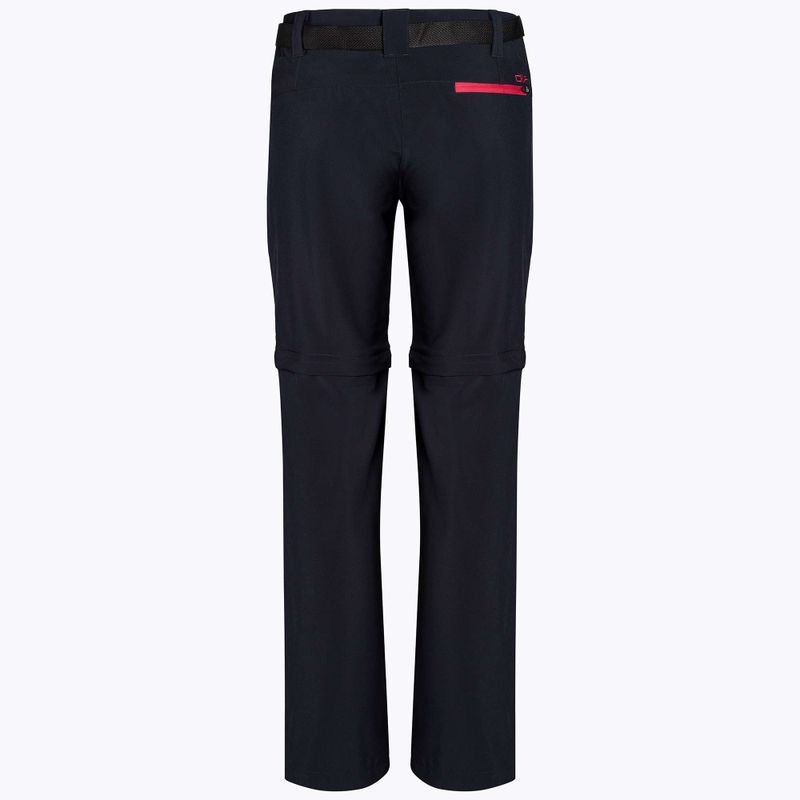 Women's CMP Zip Off trekking trousers black/pink 3T51446/05UG 2