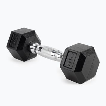 XTREXO Hex HXD25 rubberised dumbbell 2.5 kg