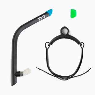 TYR Ultralite Snorkel 2.0 black-blue swim face tube LSNRKL_001