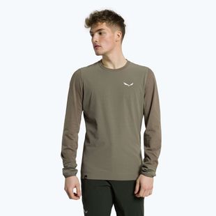 Salewa men's trekking shirt Lavaredo Hemp Print brown 00-0000028062