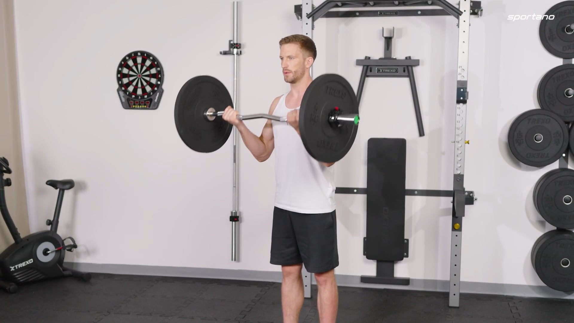 XTREXO Olympic bumper weights black TRX-BMP005 5 kg