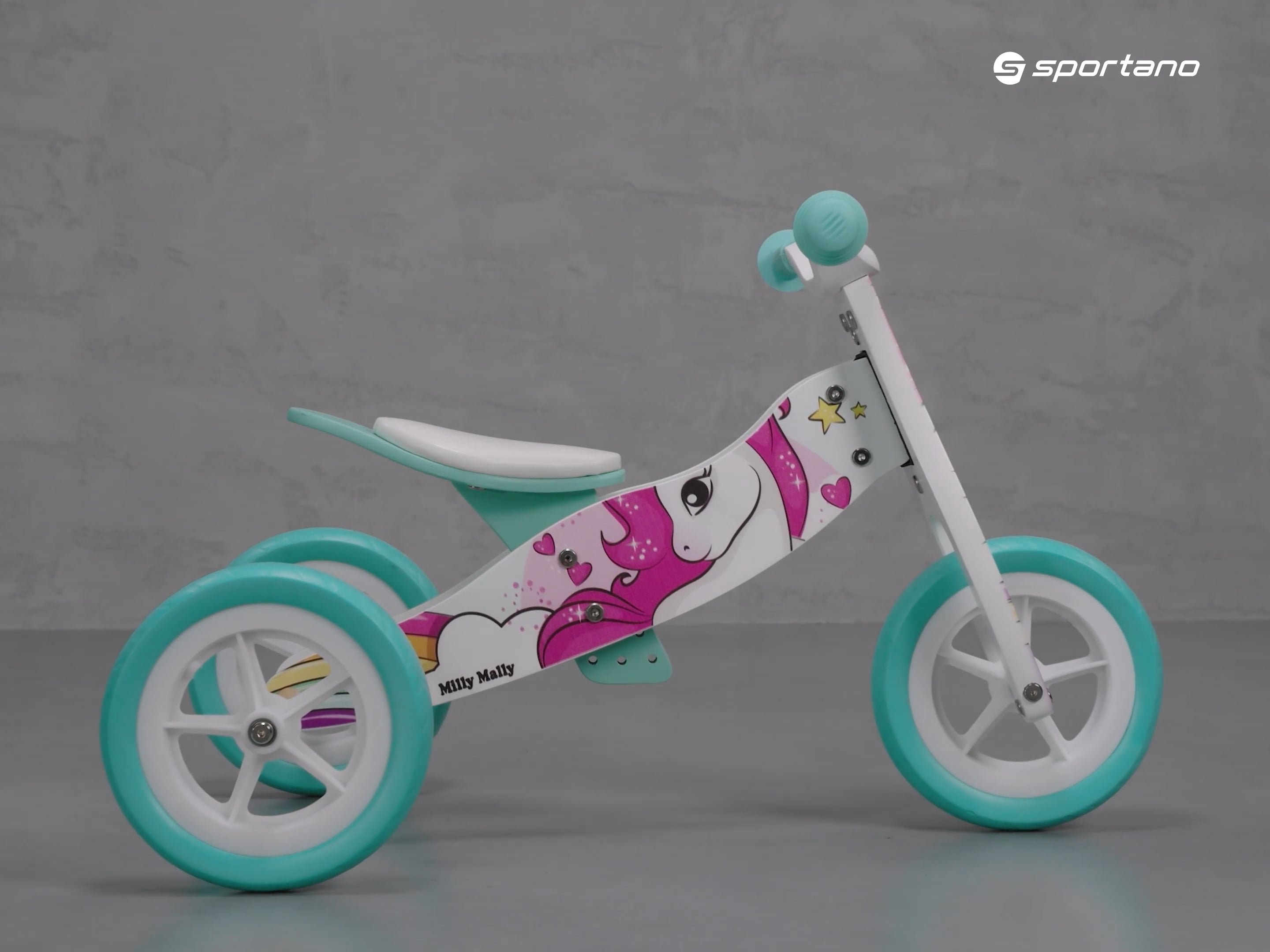 Milly Mally 2in1 cross-country bicycle Look colourful 2787